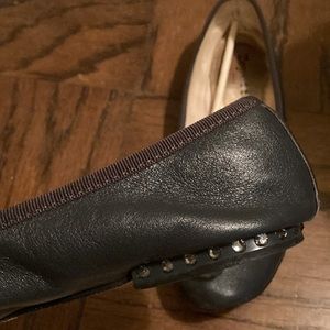 Grey Repetto Swarovski flats